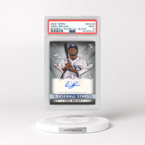 2022 Topps Baseball Stars Autographs #BSAVB Vidal Brujan - Black (PSA 9 MINT)