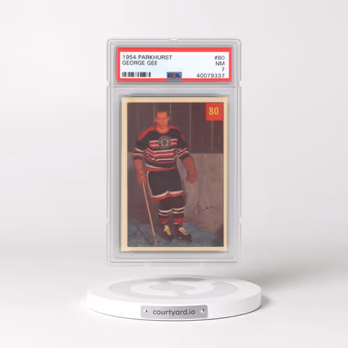 1954 Parkhurst #80 George Gee (PSA 7 NM)