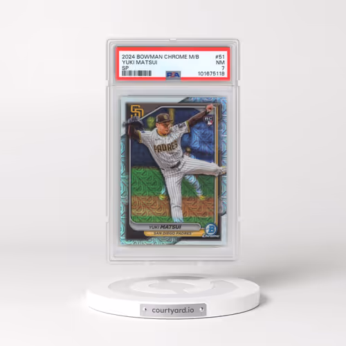 2024 Bowman Chrome Mega Box #51 Yuki Matsui - SP (PSA 7 NM)