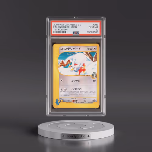2001 Pokémon VS #006 Falkner's Delibird - 1st Edition (PSA 10 GEM MINT)