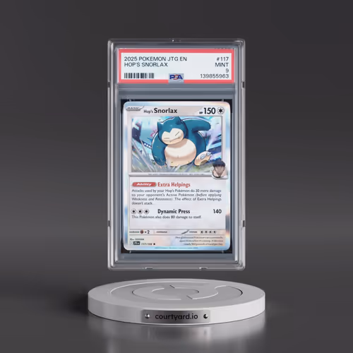 2025 Pokémon Jtg EN-Journey Together #117 Hop's Snorlax (PSA 9 MINT)