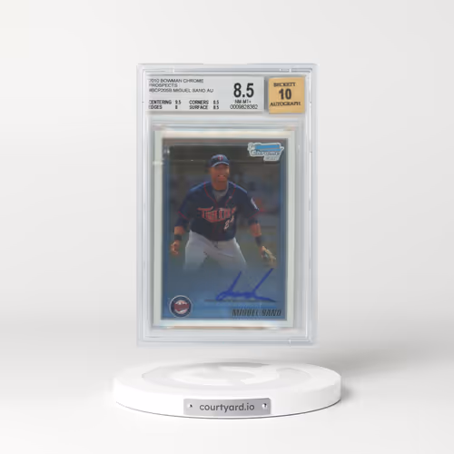 2010 Bowman Chrome Prospects #BCP205B Miguel Sano AU (BGS 8.5 NM-MT+)