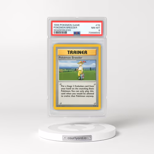 1999 Pokémon Game #76 Pokemon Breeder - Shadowless (PSA 8 NM-MT)