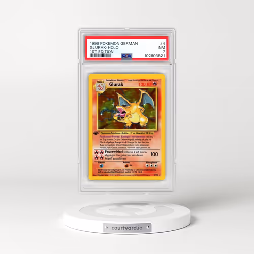 1999 Pokémon #4 Glurak - 1st Edition Holo (PSA 7 NM)