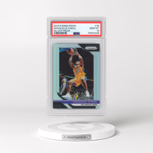 2018 Panini Prizm #35 Shaquille O'Neal - Silver Prizm (PSA 10 GEM MINT)