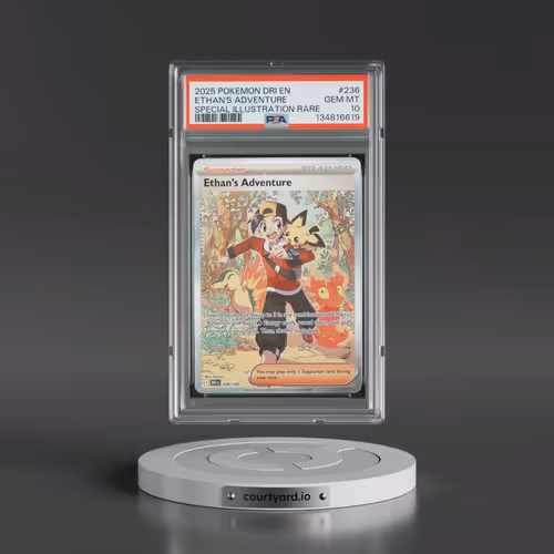 2025 Pokémon Dri EN-Destined Rivals #236 Ethan's Adventure - Special Illustration Rare (PSA 10 GEM M