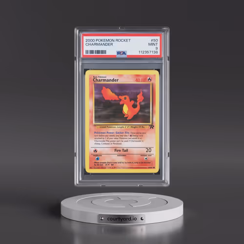2000 Pokémon Rocket #50 Charmander (PSA 9 MINT)