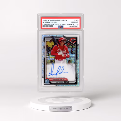 2024 Bowman Mega Box Chrome Bowman Prospect Mega Autographs #AD Alfredo Duno (PSA 10 GEM MINT)