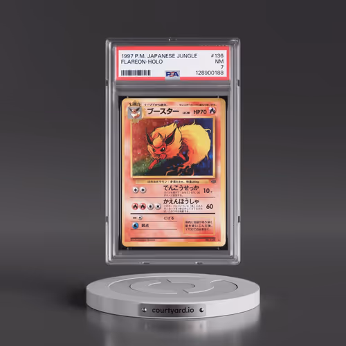 1997 Pokémon Jungle #136 Flareon - Holo (PSA 7 NM)