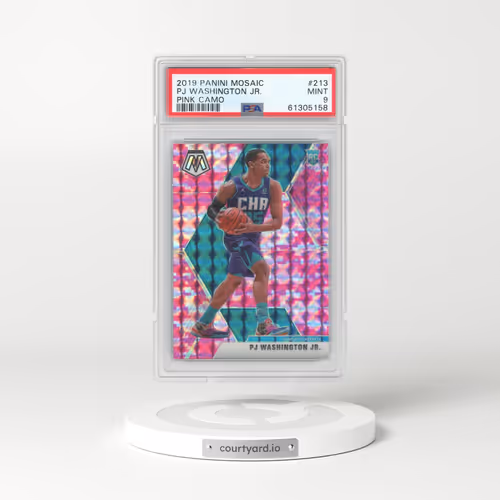 2019 Panini Mosaic #213 PJ Washington Jr. - Pink Camo (PSA 9 MINT)