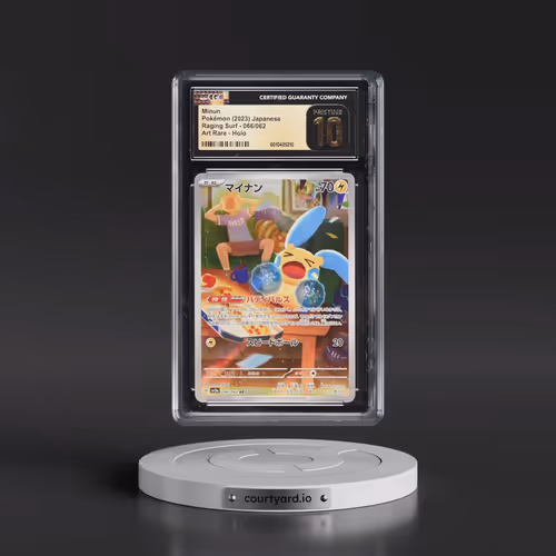2023 Pokémon Sv3a-Raging Surf #066 Minun - Art Rare (CGC 10 PRISTINE)