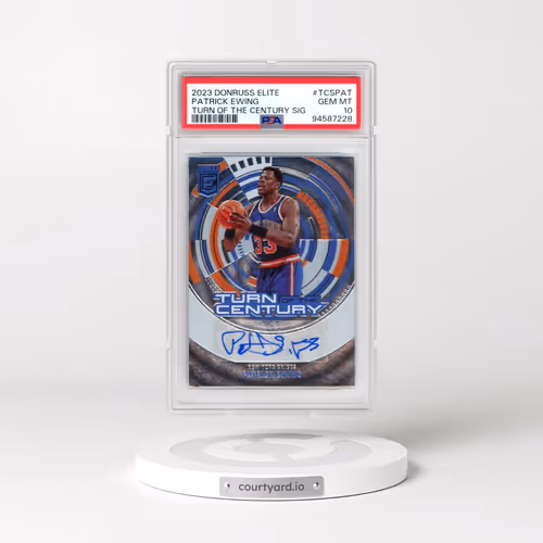 2023 Panini Donruss Elite Turn of the Century Signatures #TCSPAT Patrick Ewing (PSA 10 GEM MINT)