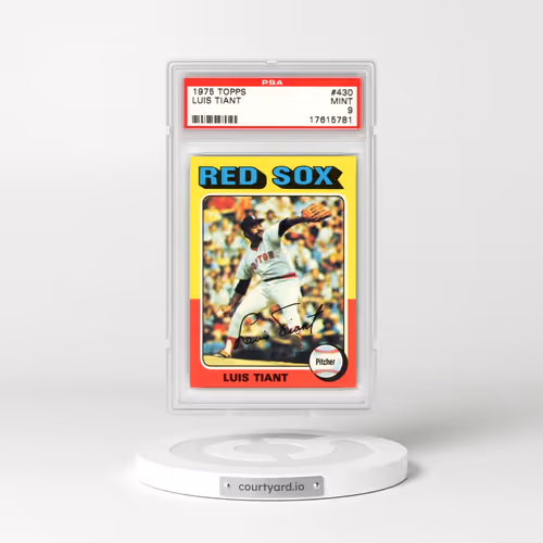 1975 Topps #430 Luis Tiant (PSA 9 MINT)