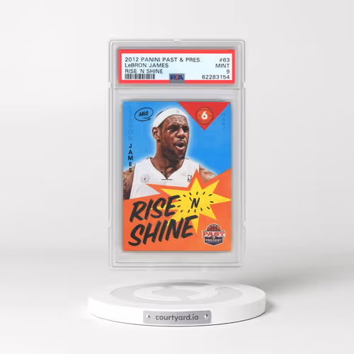 2012 Panini Past & Present Rise 'N Shine #63 LeBron James (PSA 9 MINT)