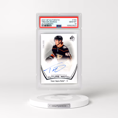 2021 SP Authentic #104 Trevor Zegras - Autograph (PSA 10 GEM MINT)