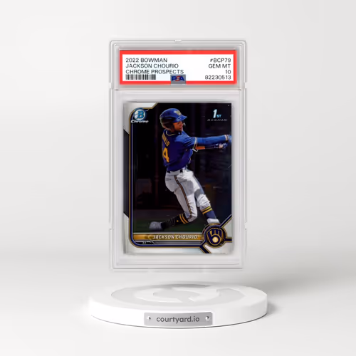 2022 Bowman Chrome Prospects #BCP79 Jackson Chourio (PSA 10 GEM MINT)
