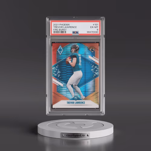 2021 Panini Phoenix #101 Trevor Lawrence - Fire Burst (PSA 6 EX-MT)
