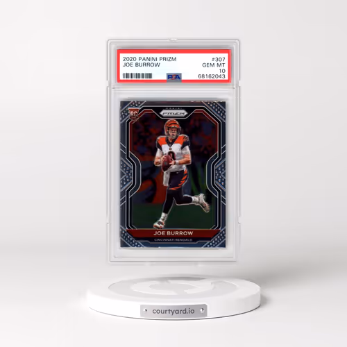 2020 Panini Prizm #307 Joe Burrow (PSA 10 GEM MINT)