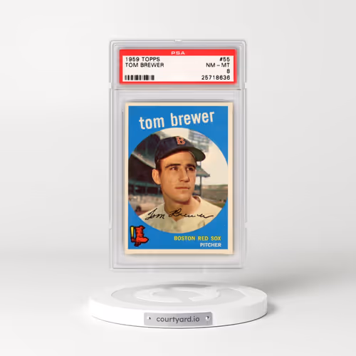 1959 Topps #55 Tom Brewer (PSA 8 NM-MT)