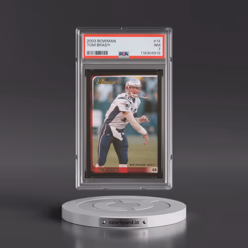 2003 Bowman #14 Tom Brady (PSA 7 NM)