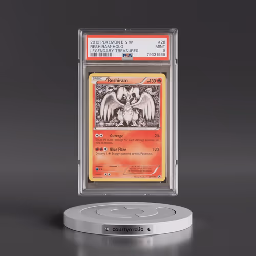2013 Pokémon Black & White Legendary Treasures #28 Reshiram - Holo (PSA 9 MINT)