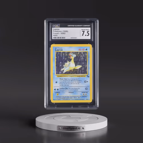 1999 Fossil #10/62 Lapras - Galaxy Star Holo (CGC 7.5 NM+)