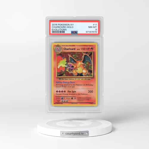 2016 Pokémon XY Evolutions #11 Charizard - Holo (PSA 8 NM-MT)