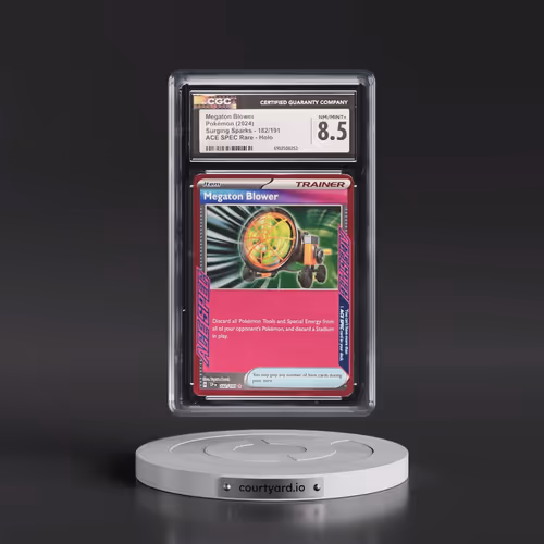 2024 Surging Sparks - SSP EN #182/191 Megaton Blower - ACE SPEC Rare Holo (CGC 8.5 NM-MT+)