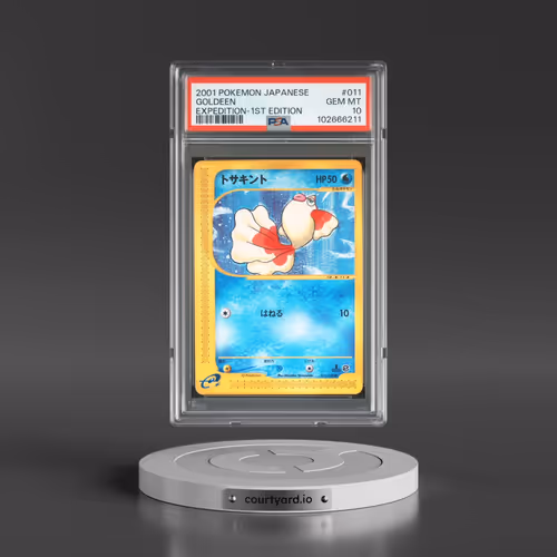 2001 Pokémon Expedition #011 Goldeen - 1st Edition (PSA 10 GEM MINT)