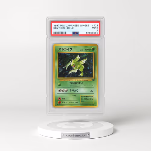 1997 Pokémon Jungle #123 Scyther - Holo (PSA 9 MINT)
