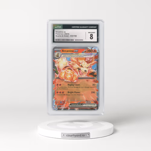 2023 Scarlet & Violet #032/198 Arcanine ex - Holo (CGC 8 NM-MT)