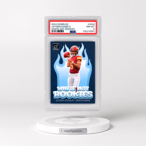 2024 Panini Donruss White Hot Rookies #WH8 Jayden Daniels (PSA 8 NM-MT)
