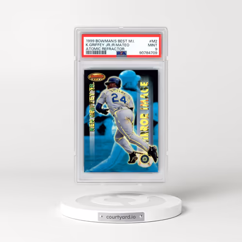 1999 Bowman's Best Mirror Image #M2 Ken Griffey Jr./Ruben Mateo - Atomic Refractor (PSA 9 MINT)