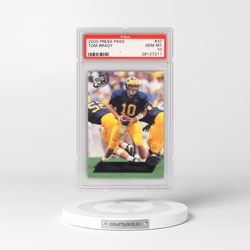 2000 Press Pass #37 Tom Brady (PSA 10 GEM MINT)