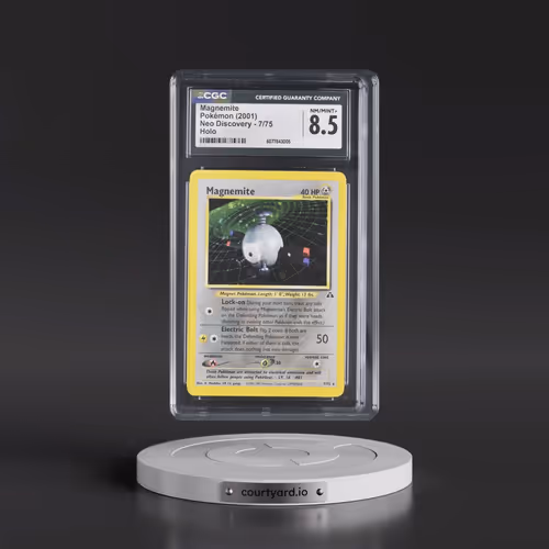 2001 Pokémon Neo Discovery #7 Magnemite - Holo (CGC 8.5 NM-MT+)