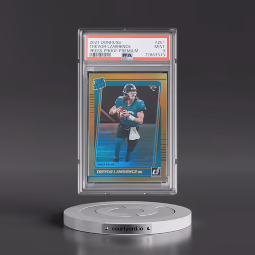 2021 Panini Donruss #251 Trevor Lawrence - Press Proof Premium (PSA 9 MINT)