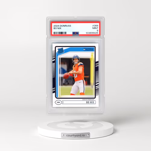 2024 Panini Donruss #369 Bo Nix (PSA 9 MINT)
