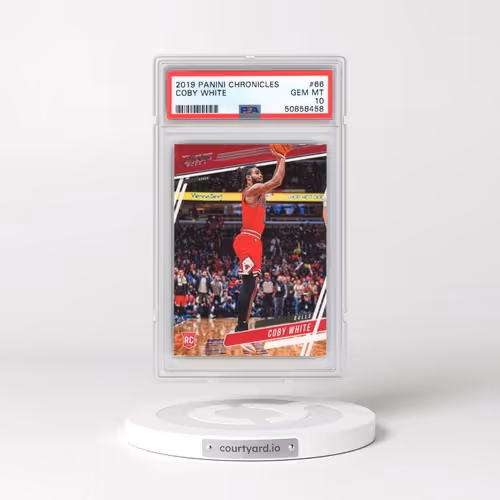2019 Panini Chronicles #66 Coby White (PSA 10 GEM MINT)