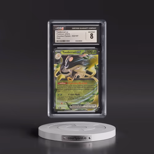 2023 Obsidian Flames - OBF EN #022/197 Toedscruel ex - Holo (CGC 8 NM-MT)