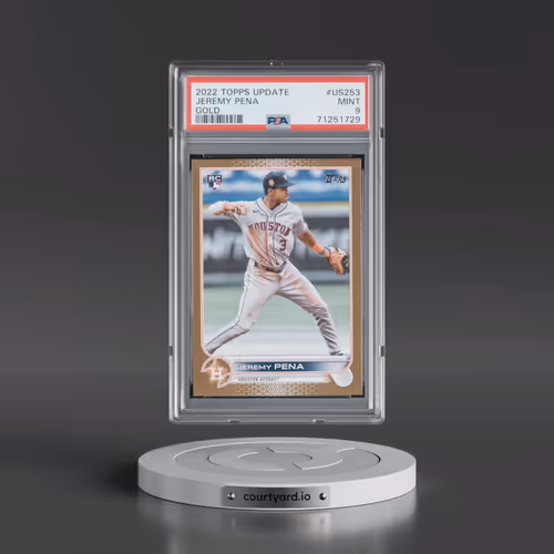 2022 Topps Update #US253 Jeremy Pena - Gold (PSA 9 MINT)