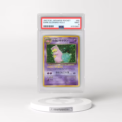 1997 Pokémon Rocket #80 Dark Slowbro - Holo (PSA 9 MINT)