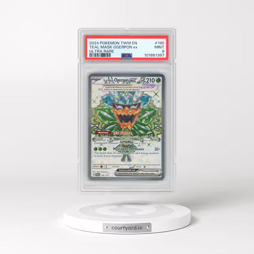 2024 Pokémon Twm EN-Twilight Masquerade #190 Teal Mask Ogerpon EX - Holo Ultra Rare (PSA 9 MINT)