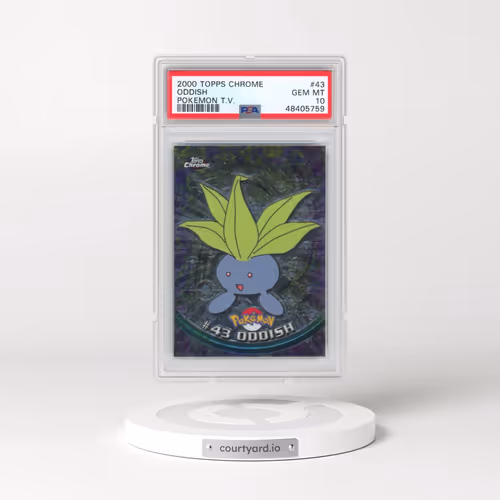 2000 Topps Chrome Pokémon T.V. #43 Oddish (PSA 10 GEM MINT)