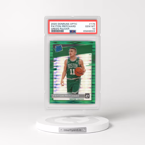 2020 Panini Donruss Optic #176 Payton Pritchard - Green Pulsar (PSA 10 GEM MINT)