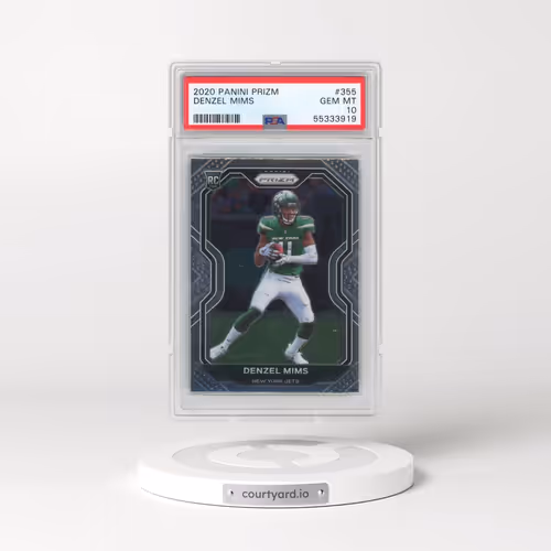 2020 Panini Prizm #355 Denzel Mims (PSA 10 GEM MINT)