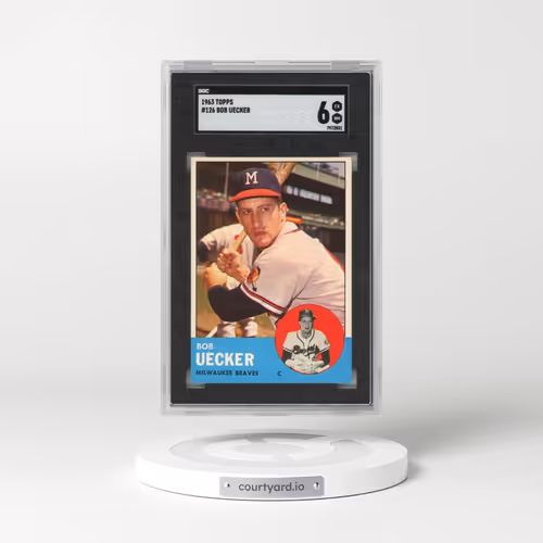 1963 Topps #126 Bob Uecker (SGC 6 EX-MT)
