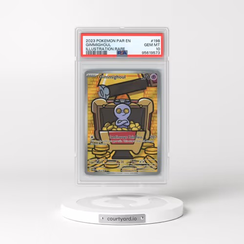 2023 Pokémon Par EN-Paradox Rift #198 Gimmighoul - Illustration Rare (PSA 10 GEM MINT)
