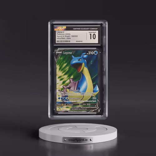 2020 Sword & Shield #189/202 Lapras V - Holo (CGC 10 GEM MINT)