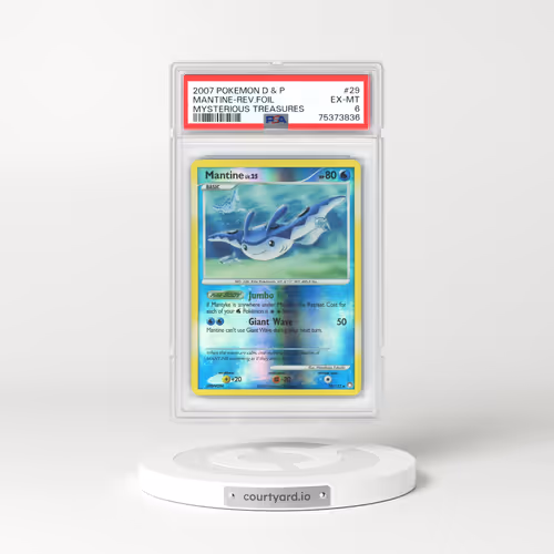 2007 Mysterious Treasures #29 Mantine - Holo (PSA 6 EX-MT)