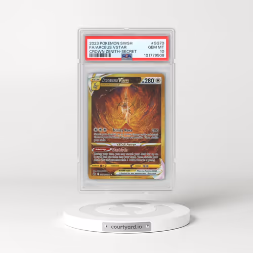2023 Pokémon Sword and Shield Crown Zenith #GG70 Arceus Vstar - Full Art Secret (PSA 10 GEM MINT)